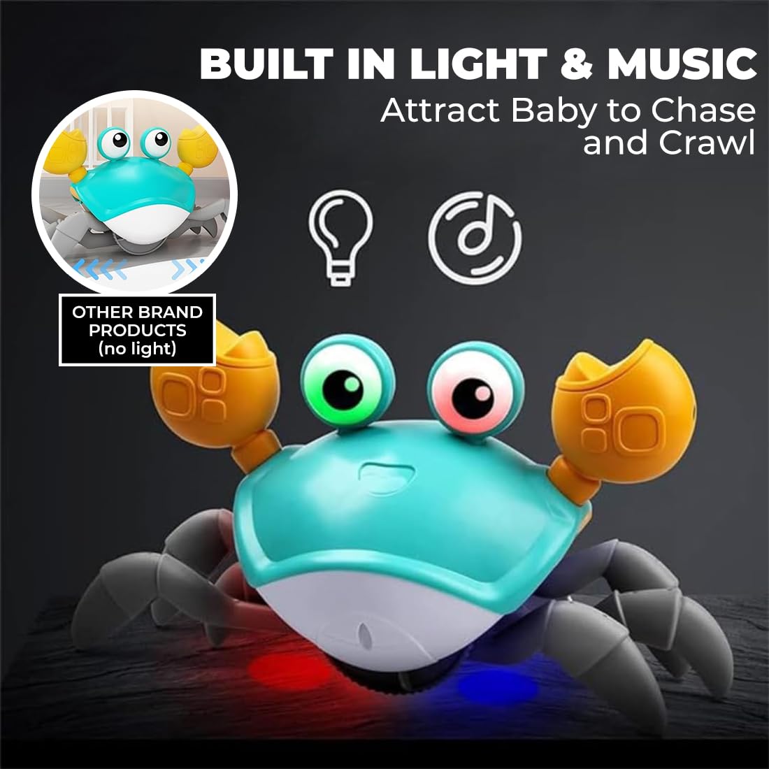 Crawling Crab Musical Toy