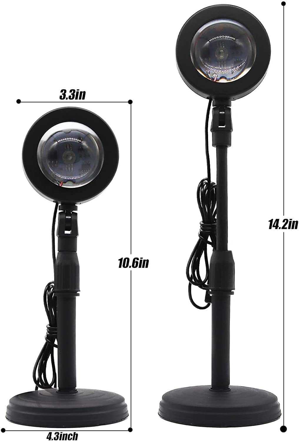 16 Colors Changing Sunset Projection Lamp