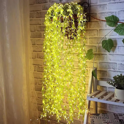 Artificial Leaf Curtain LED String Light