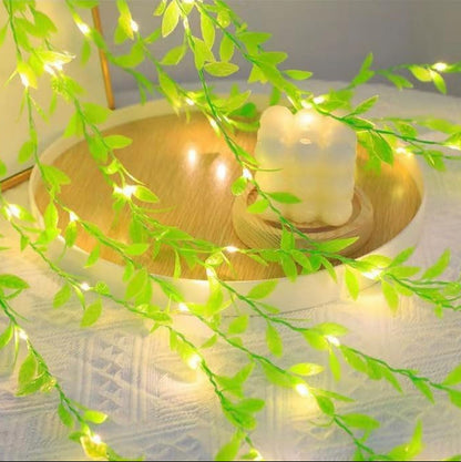Artificial Leaf Curtain LED String Light