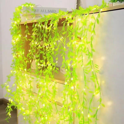 Artificial Leaf Curtain LED String Light