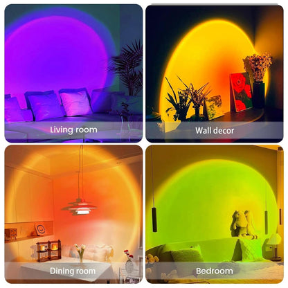 16 Colors Changing Sunset Projection Lamp