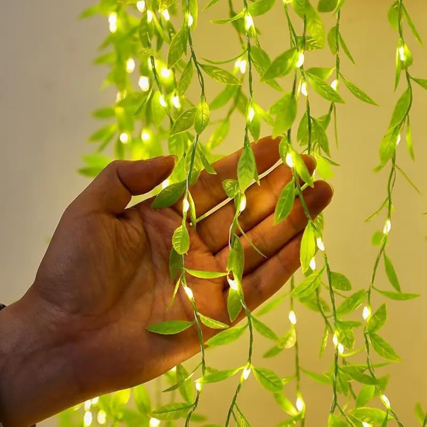Artificial Leaf Curtain LED String Light