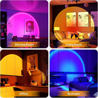16 Colors Changing Sunset Projection Lamp